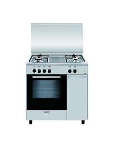 GLEMGAS AS854GI CUCINA 80X50 INOX 4F. F.GAS STIPETTO CLASSE A 2