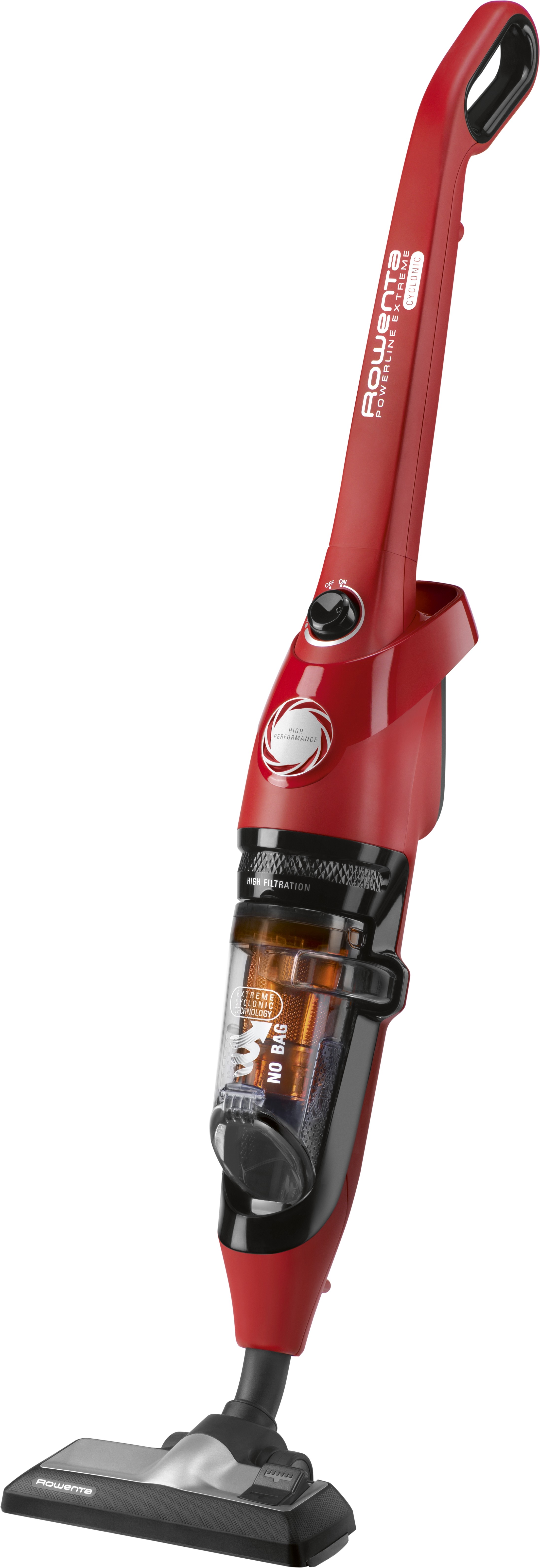 Rowenta Manico Impugnatura Rosso Per Scopa Aspirapolvere Powerline Extreme RH8133, Ricambio Originale