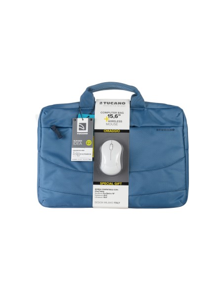 TUCANO BU-BIDEA-WM-Z KIT BORSA 15,6 + MOUSE WIRELESS AZZURRO