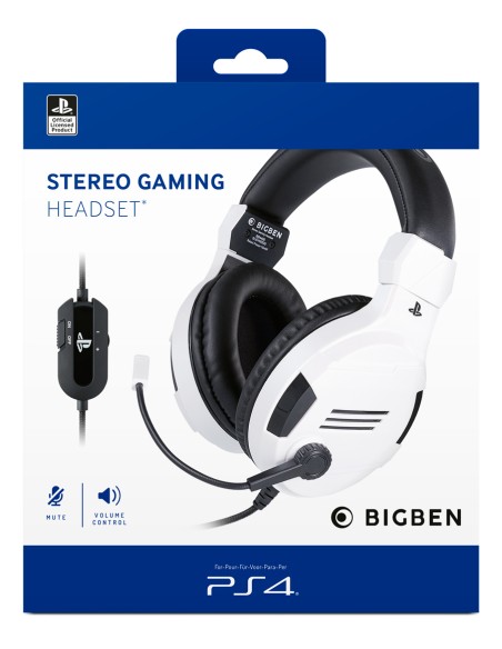 BIGBEN PS4 CUFFIA LICENZA UFFICIALEWHITE