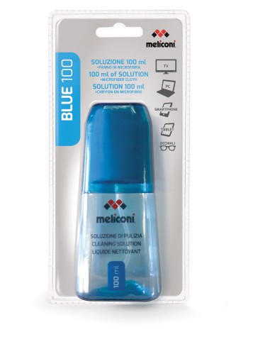 MELICONI BLUE 100 DETERGENTE MULTIUSO 100ML CON PANNO LCD E OCCHIALI