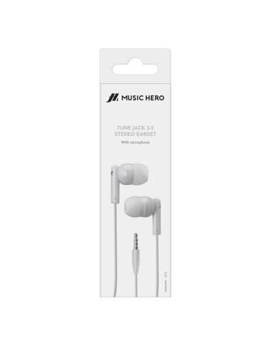 SBS MHINEARW AURICOLARI CON FILO MICROFONO JACK 3,5 MM BIANCO