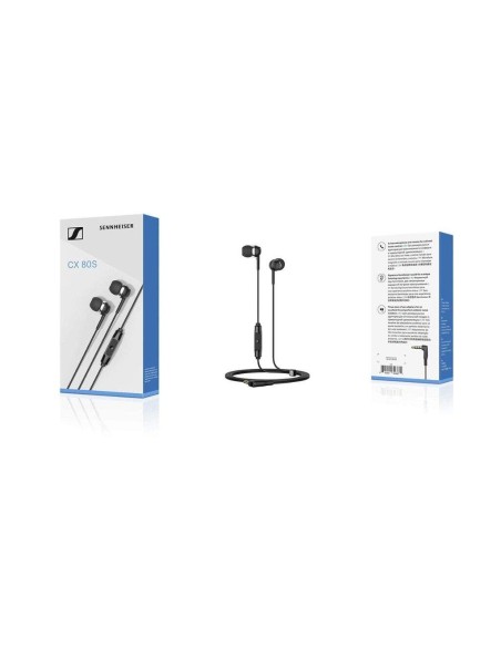 SENNHEISER CX80S AURICOLARI CON MICROFONO NERO