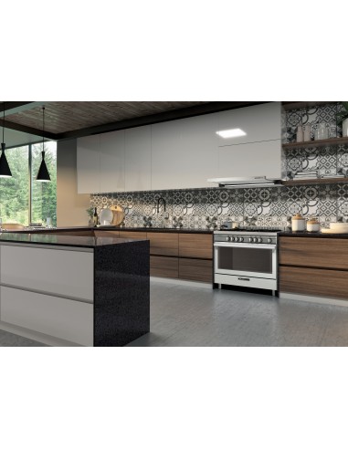 GLEM_GAS ST965MWH CUCINA 90X60 A+  4F.GAS+1TC BIANCA FORNO GIG. EL.12F