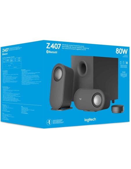 LOGITECH Z407 SPEAKER 2.1 BLUETOOTH/JACK 3,5"