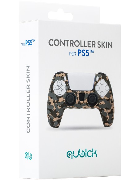 QUBICK PS5 COVER JOYPAD CAMO DESERT