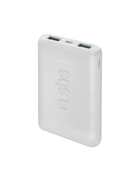 SBS TEBB5000POCW POWERBANK 5.000MAH2USB 2.1A BIANCO