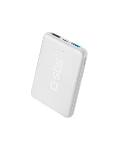 SBS TEBB5000POCW POWERBANK 5.000MAH2USB 2.1A BIANCO 2