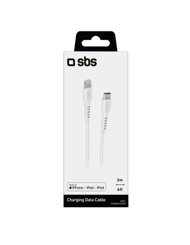 SBS TECABLELIGTC2W CAVO LIGTHNING  TYPE C MFI 2MT BIANCO