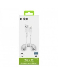 SBS TECABLETYPCS1W CAVO USB/USB-C 1M BIANCO 2