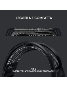 LOGITECH G733 BLACK LIGHTSPEED CUFFIA GAMING 2