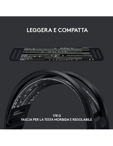 LOGITECH G733 BLACK LIGHTSPEED CUFFIA GAMING