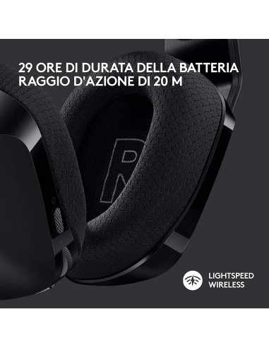 LOGITECH G733 BLACK LIGHTSPEED CUFFIA GAMING