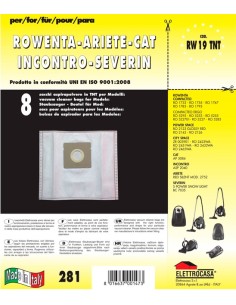 ACCESSORI PULIZIA CASA: vendita online ELETTROCASA RW19TNT CONF. 8 SACCHI ROWENTA in offerta