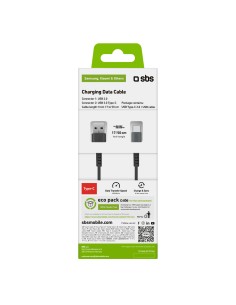 SBS TECABLETYPCSK CAVO USB/TYPE-C  CORDONATO 0,5M NERO 2