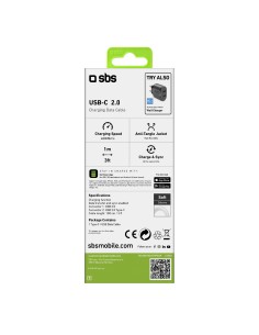 SBS TECABLPOLOTYPECW CAVO USB/C    BIANCO 2