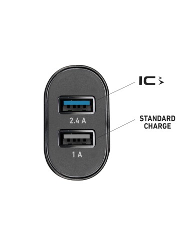 SBS TECR2USB24AFAST CARICAB.AUTO   2USB/2,4A