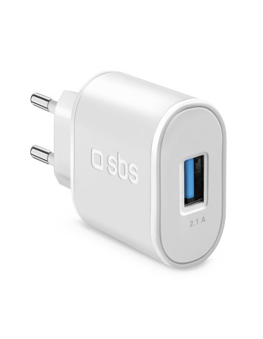 SBS TETR1USB2AWFAST CARICAB.VIAGGIOUSB 2100MAH BIANCO