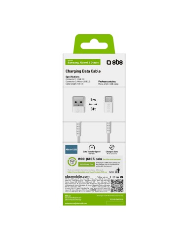 SBS TECABLEMICROW CAVO DATI USB 2.0 A MICRO USB