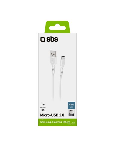 SBS TECABLEMICROW CAVO DATI USB 2.0 A MICRO USB