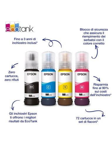 EPSON T00P1 104 NERO FLACONE ECOTANK