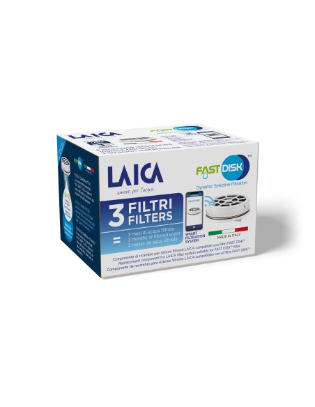 LAICA FD03A00 FILTRO FAST DISK     CONFEZIONE 3 PEZZI