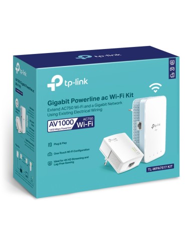 TPLINK TL-WPA7517KIT AV1000 WIFI AC750 GIGABIT POWERLINE
