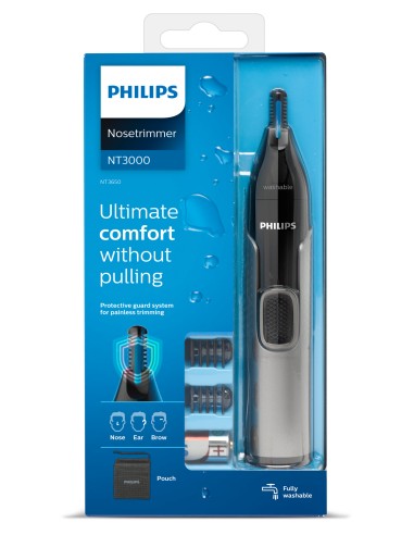 TAGLIACAPELLI: vendita online PHILIPS NT3650/16 RIFINITORE NASO ORECCHI in offerta