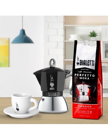 CAFFETTIERE: vendita online BIALETTI 0006936 MOKA INDUZIONE 6TZ NERA in offerta
