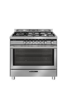 GLEM_GAS ST96TMI CUCINA 90X60 A+ 4F.GAS+1TC INOX FORNO GIG. EL. 12F.
