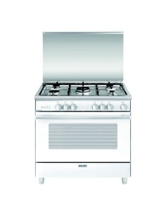 GLEMGAS UN965VX CUCINA 90X60 BIANCA F.GIG. GAS VENTILATO CLASSE A 1TC