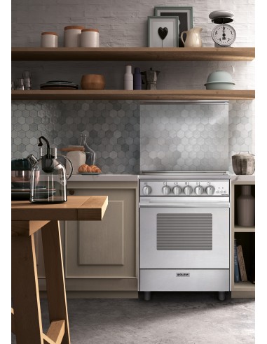 GLEMGAS UN965VX CUCINA 90X60 BIANCA F.GIG. GAS VENTILATO CLASSE A 1TC