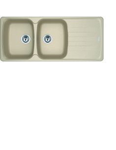 FRANKE AZG621 LAVELLO 116X50 2V+GOCC. AVENA - REVERSIBILE 2