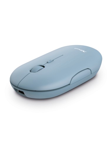 TRUST 24126 PUCK RECHARGEABLE BLUETOOTH BLUE WIRELESS MOUSE