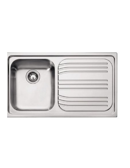 FRANKE RRX611 LAVELLO 86X50 1VSX+GOCC.DX INOX SATINATO BORDO SLIM