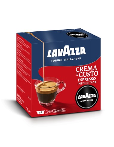 CAPSULE CAFFE': vendita online LAVAZZA 8889 CREMA E GUSTO ASTUCCIO 36 CAPSULE in offerta