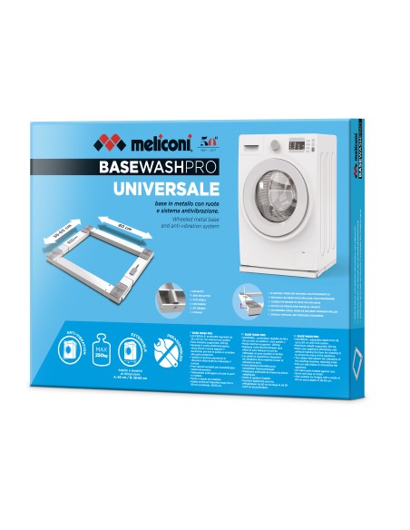 MELICONI BASE WASH PRO IN METALLO ANTIVIBRAZIONE CON RUOTE