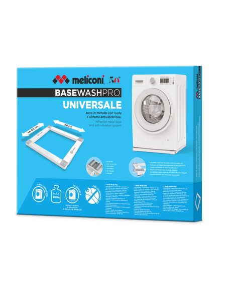 MELICONI BASE WASH PRO IN METALLO ANTIVIBRAZIONE CON RUOTE