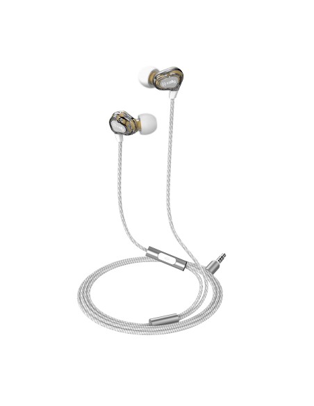 CELLY UP800WH DUAL DRIVER STEREO EAR 3.5MM BIANCO
