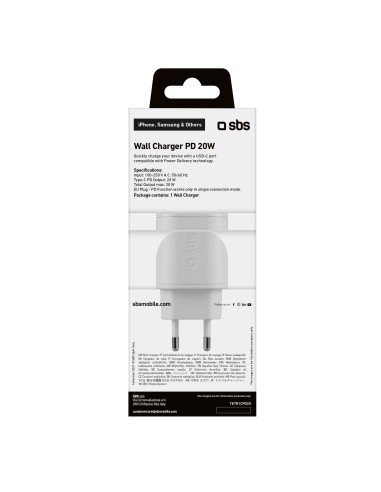 SBS TETR1CPD20 CARIC.RETE USB-C 20W