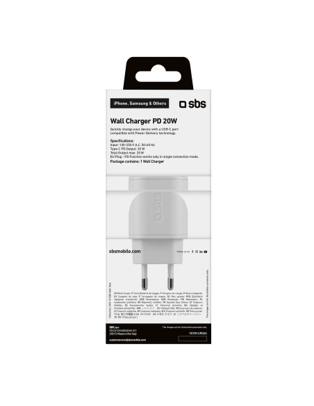 SBS TETR1CPD20 CARIC.RETE USB-C 20W