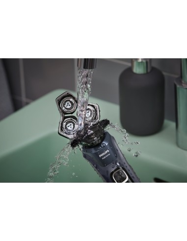 RASOI ELETTRICI: vendita online PHILIPS S5885/35 RASOIO SERIES 5000 WET&DRY MIDNIGHT BLUE in offerta