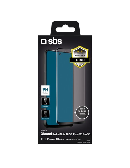 SBS TESCRFCXIRNO105GK XIAOMI REDMI NOTE 10 5G VETRO TEMPERATO NERO