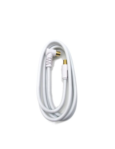 TECHLIFE TLVT0001W CAVO ANTENNA 1,5M BIANCO PREMIUM M/M CON AD. F/F