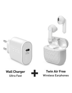 SBS KITAUDIOIP13 IPHONE 13 KIT ALIM.RETE 20W + AURICOLARI TWS 2