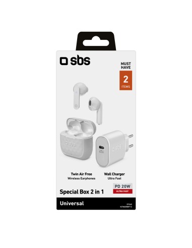 SBS KITAUDIOIP13 IPHONE 13 KIT ALIM.RETE 20W + AURICOLARI TWS