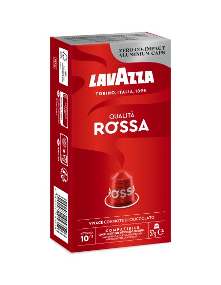 LAVAZZA 7004 QUALITA' ROSSA COMP.  NESPRESSO ALLUM. AST. 10 CAPSULE