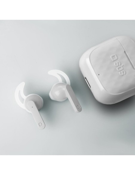 SBS TEEARAIRFREETWSBTW AURICOLARI TWS BASE 200MAH COMANDI TOUCH BIANCO