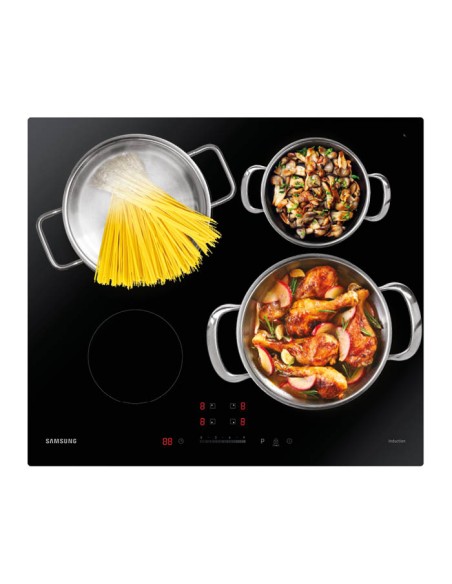 SAMSUNG NZ64T3707AK P. COTTURA 60CM INDUZIONE VETROCERAMICA NERO