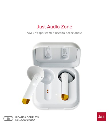 SBS TEJZEARHOOXBTW AURICOLARI TWS BASE 300MAH BIANCO